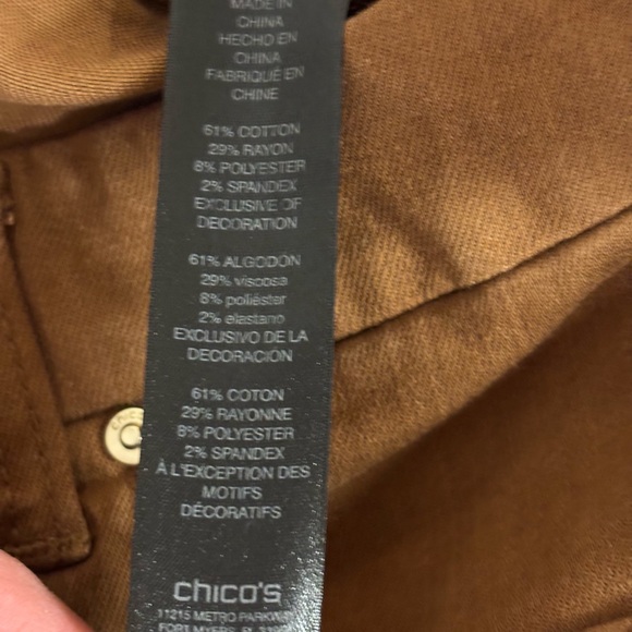 Womens size 2.5 Chicos girlfriend slimming ankle pants, #E955 - Picture 5 of 6